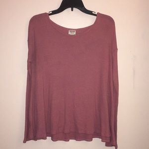 Darker pink long sleeve tee